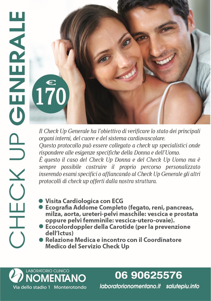 check up generale laboratorio nomentano monterotondo roma